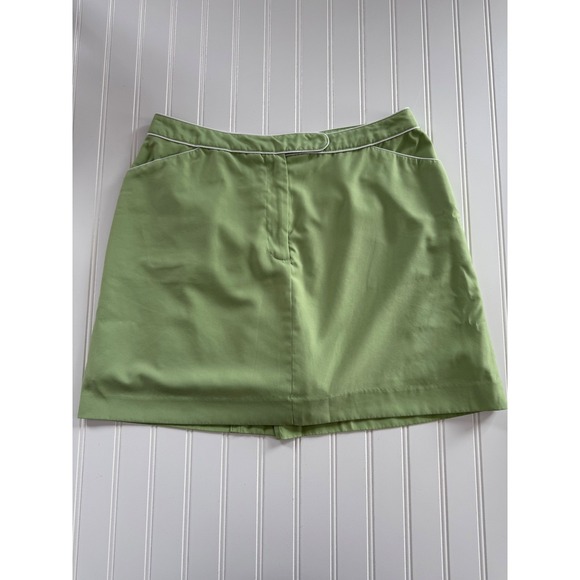 Izod Pants - Izod Womens 10 Light Green Golf Skort Xtra Dry Polyester Pockets Summer